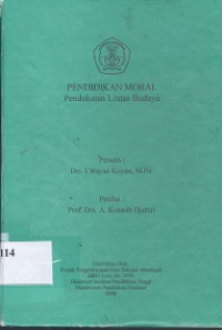 Pendidikan moral: pendekatan lintas budaya