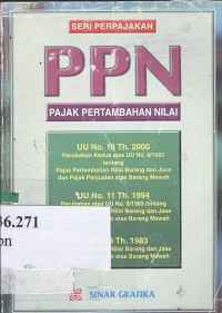 PPN : Pajak pertambahan nilai