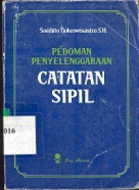 Pedoman penyelenggaraan catatan sipil