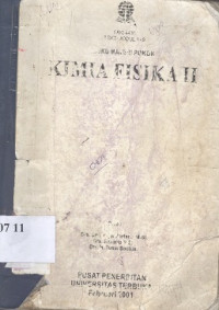 Buku materi pokok kimia fisika II PAK I4436 3 SKS/modul 1-9