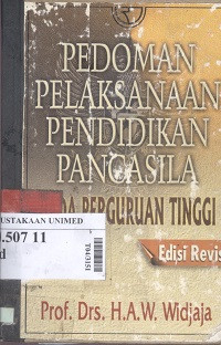 Pedoman pelaksanaan pendidikan pancasila pada perguruan tinggi