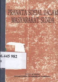 Pranata sosial dalam masyarakat Sunda