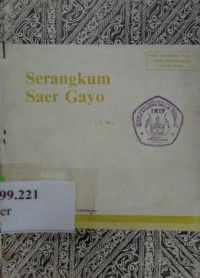 Serangkum saer gayo