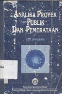 Analisa proyek publik dan pemerataan