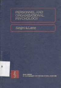 Personnel and organizational psychology