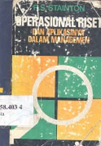 Operasional riset dan aplikasinya dalam managemen