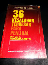 36 kesalahan terbesar para penjual dan cara membetulkannya