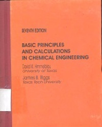 Basic principles and calculations in chemical engineering