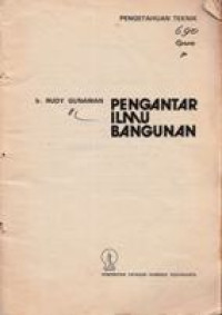 Pengantar ilmu bangunan