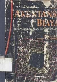 Akuntansi biaya : perencanaan dan pengendalian jilid 1