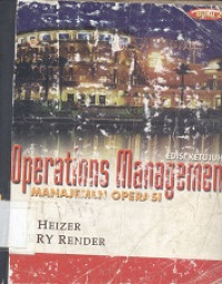 Operations managemen : manajemen operasi