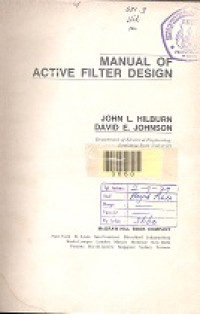 Manual of active filter design