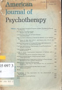 American journal of psychotherapy