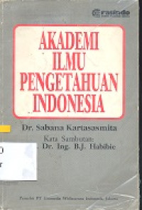 Akademi ilmu pengetahuan Indonesia : UU nomor 8 tahun 1990