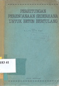 Perhitungan perencanaan sederhana untuk beton bertulang