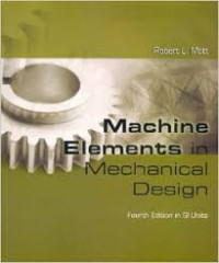 Machine elements in mechanical design