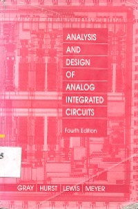 Analysis and design of analog integrated circuits