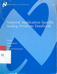 Image of National application specific analog products databook : audio, automotive, video, special functions