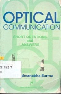 Image of Optical communication : short questions and answers