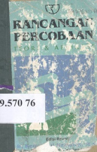 Rancangan percobaan : teori dan aplikasi