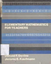 Elementary mathematics for teachers