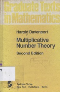 Multiplicative number theory