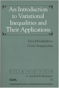 An introduction to variational inequalities and their applications