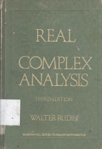 Real and complex analysis