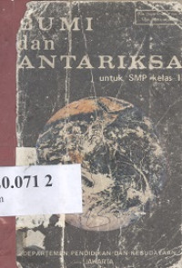 Bumi dan antariksa 1 untuk SMP Kls II