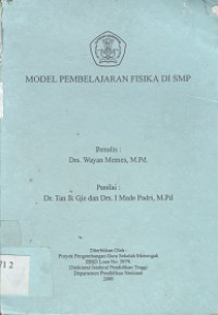 Image of Model pembelajaran fisika di SMP