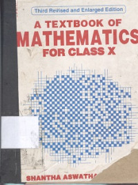 A textbook of mathematics for class x