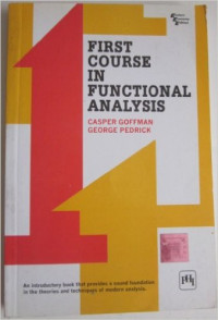 First course in functional analysis