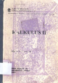 Buku materi pokok kalkulus II PAMA 3316/3 SKS/modul 1-9