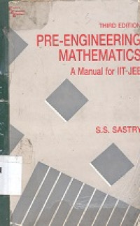 Pre-engineering mathematics : a manual for IIT-JEE