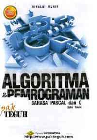 Algoritma dan pemrograman dalam bahasa Pascal dan C