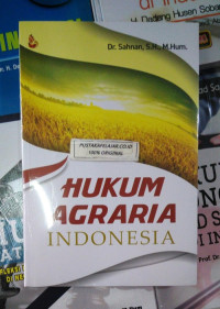 Hukum Agraria Indonesia