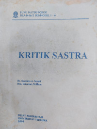 Buku materi pokok: Kritik sastra