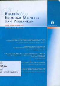 Analisis triwulanan: perkembangan moneter, perbankan dan sistem pembayaran triwulan lll- 2013