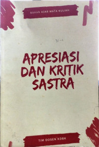 Apresiasi  dan kritikan sastra