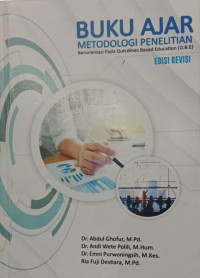 Buku ajar metodologi penelitian berorintasi pada qutcomes based education
