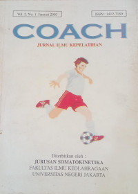Image of COACH: Jurnal Ilmu Kepelatihan