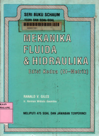 FLUID MECHANICS AND HYDRAULICS