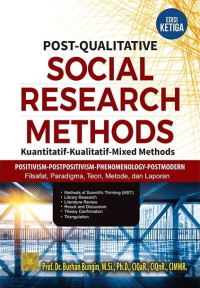 Post-qualitative social research methods : kuantitatif-kualitatif-mixed methods