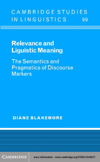 Relevance and linguistic meaning