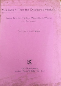Methods of text and discourse analysis