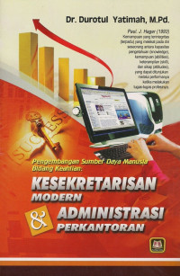 Pengembangan sumber daya manusia bidang keahlian : kesekretarisan modern dan administrasi perkantoran