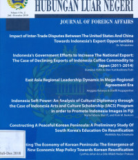 Impact of iIter-Trade Disputes between the United States and China towards Indonesia's export opportunities