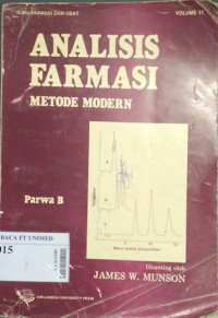 Analisis Farmasi : metode modern