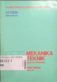 Kunci/penyelesaian soal-soal mekanika teknik (mechanics of materials)