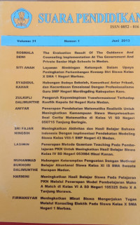 The evaluation result of the guidance and counseling implementation at the government and private senior high schools in Medan